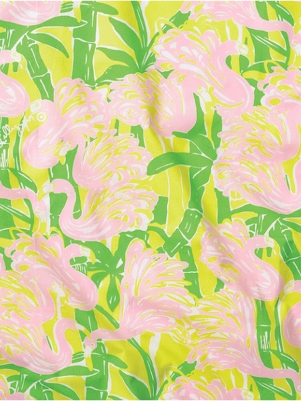 Lilly Pulitzer for target Pink Flamingo Print Scarf with Lime Green and Yellow